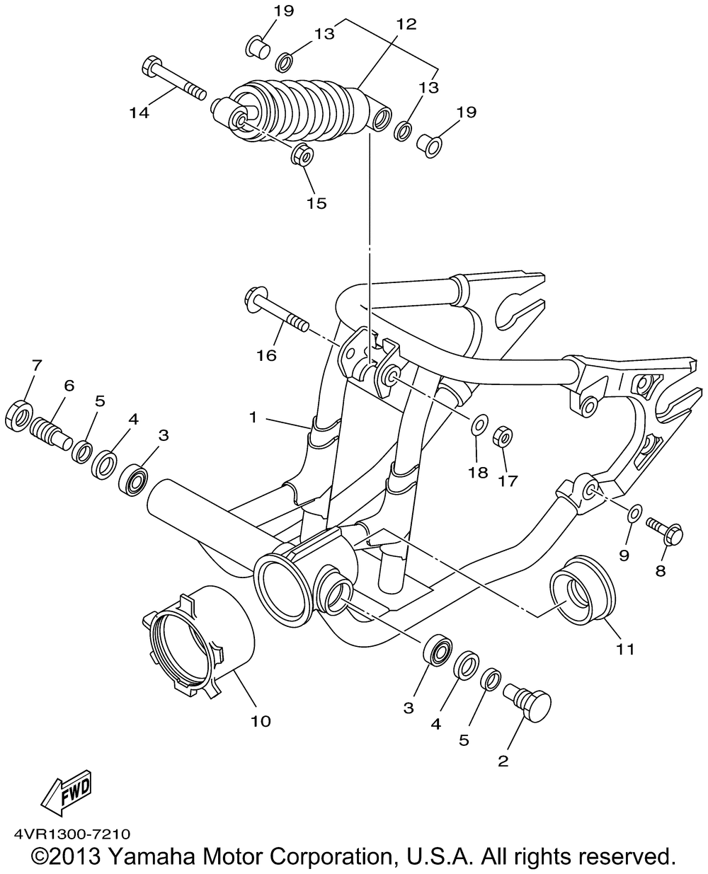 Rear arm suspension