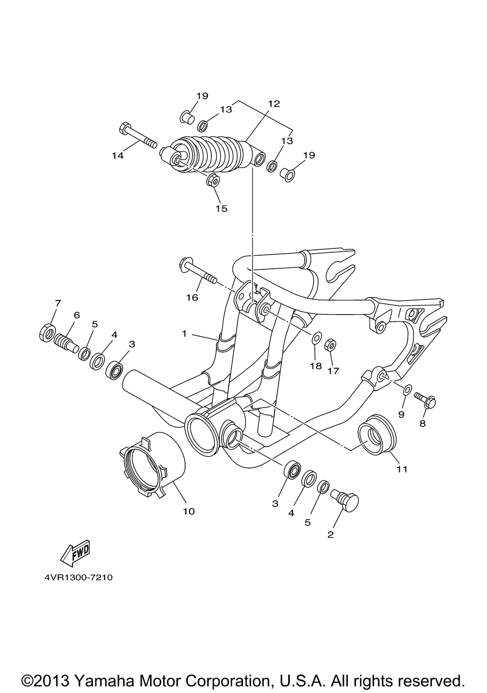 Rear arm suspension