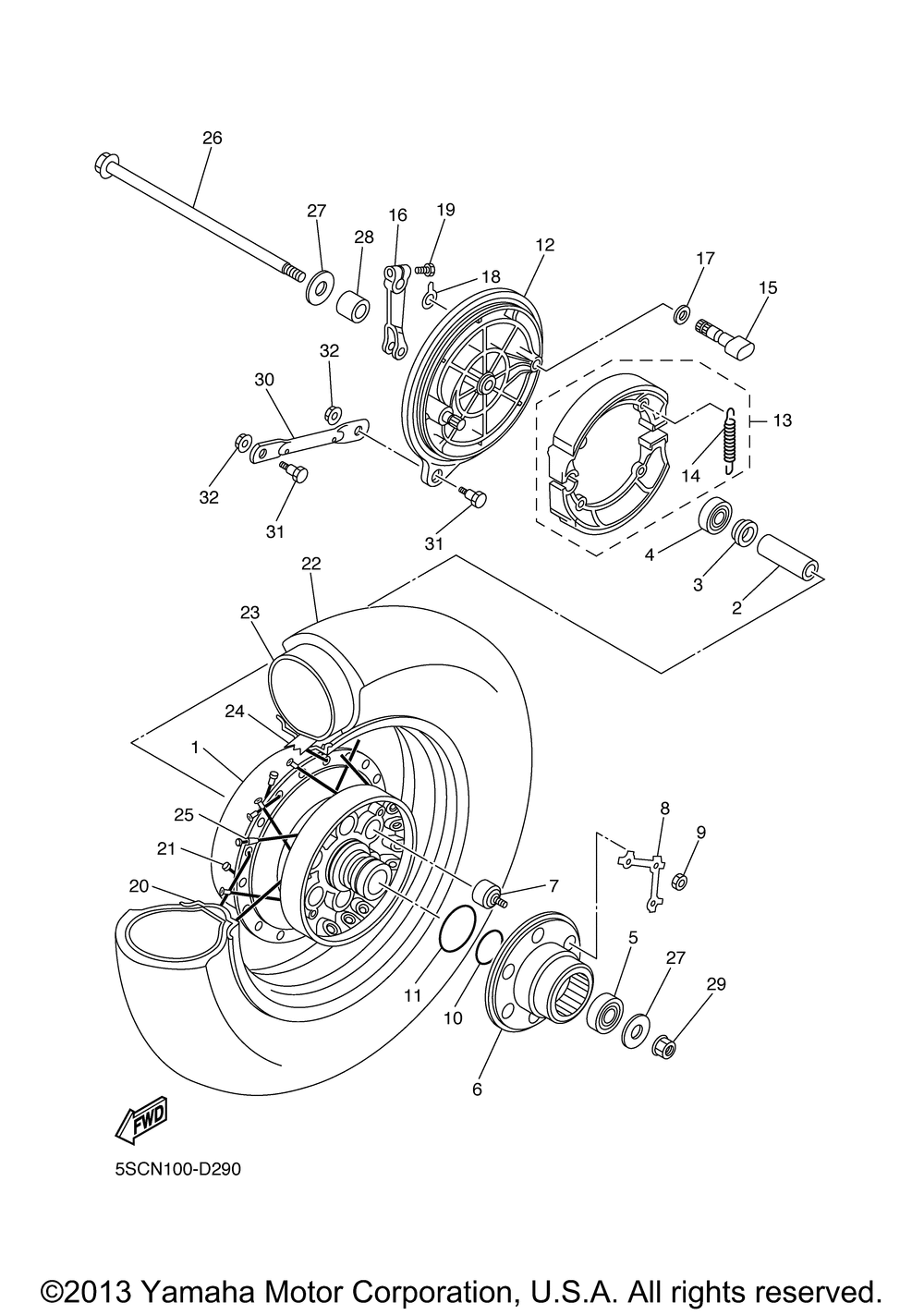 Rear wheel