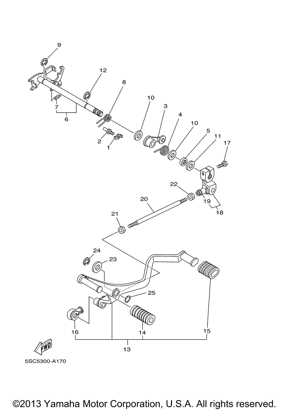 Shift shaft