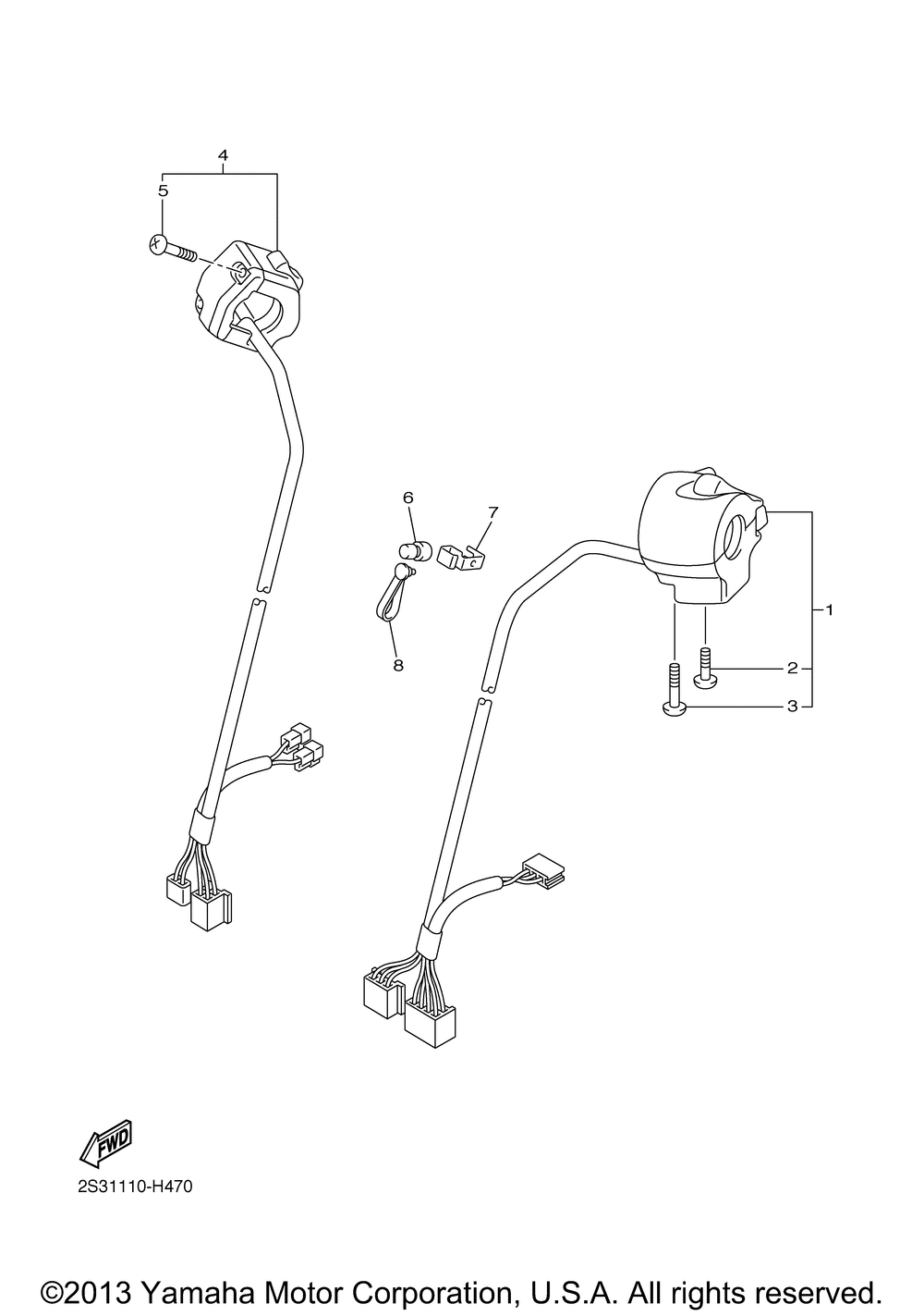 Handle switch lever