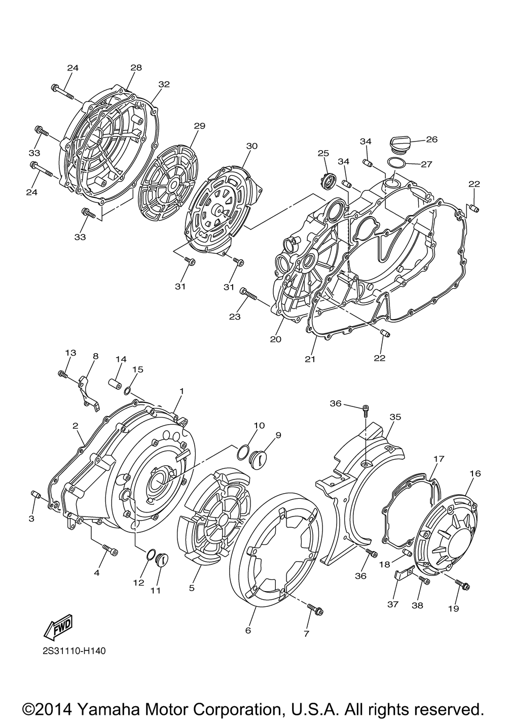 Crankcase cover 1