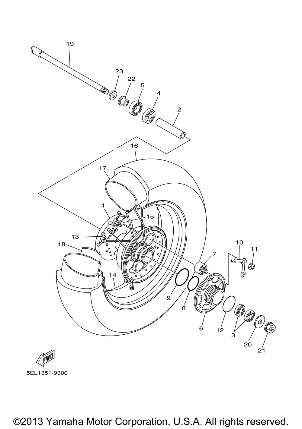 Rear wheel