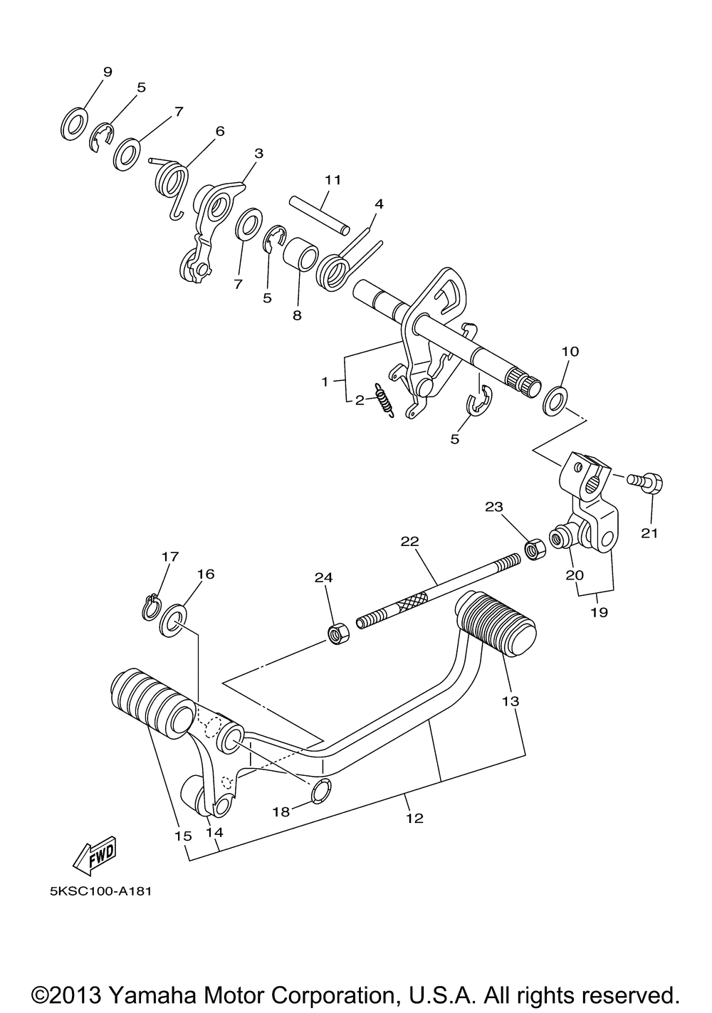 Shift shaft