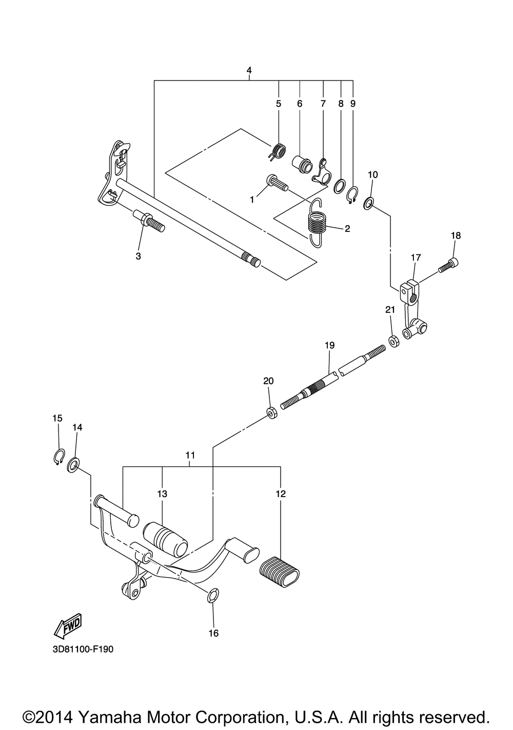 Shift shaft