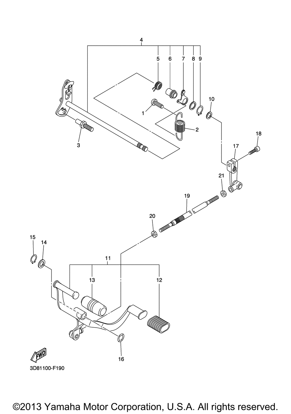 Shift shaft