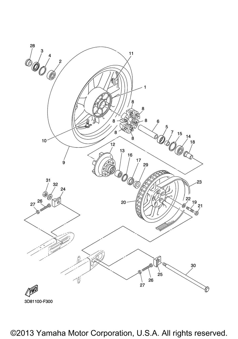 Rear wheel