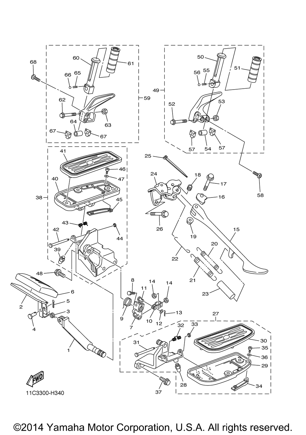 Stand footrest