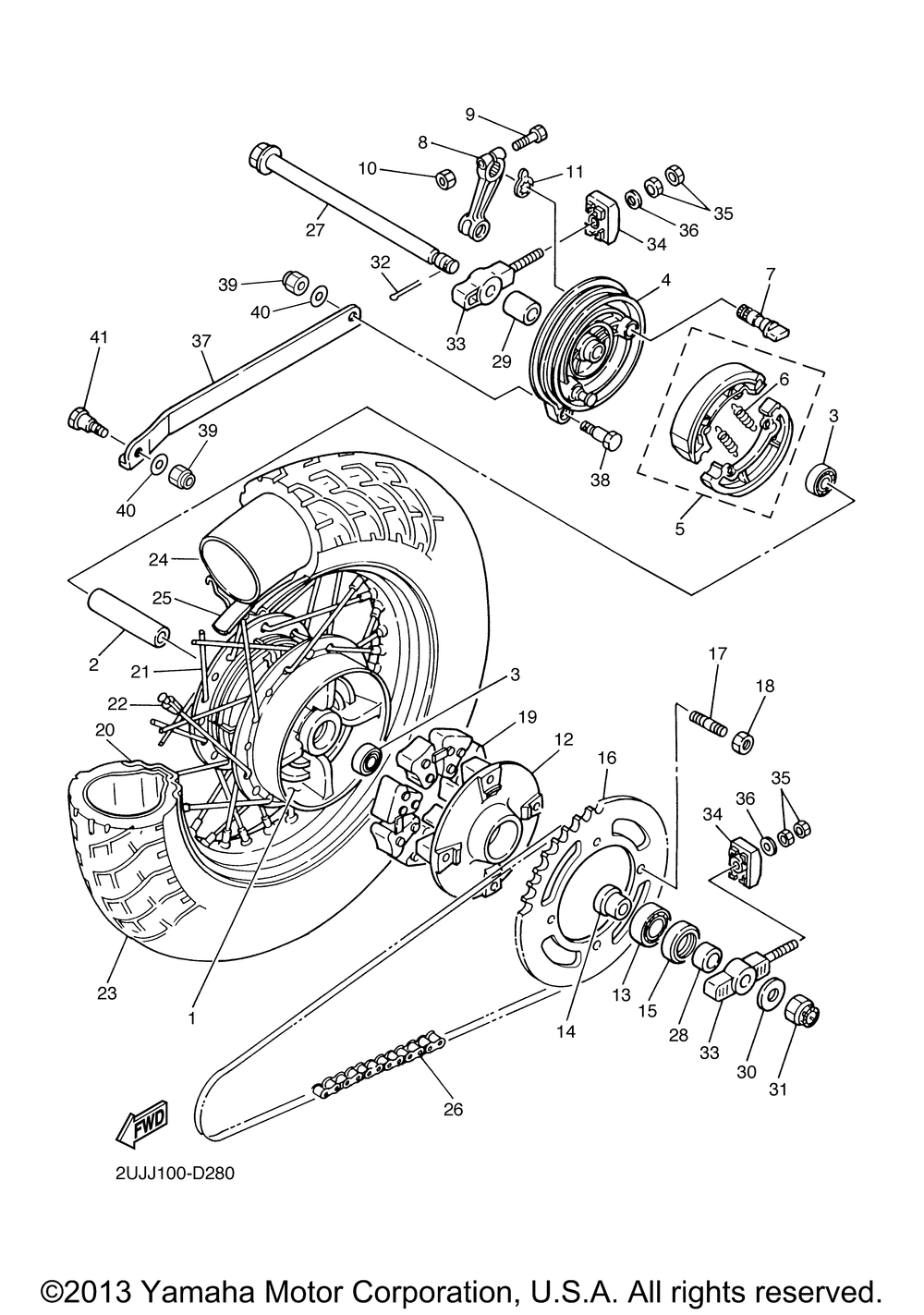 Rear wheel