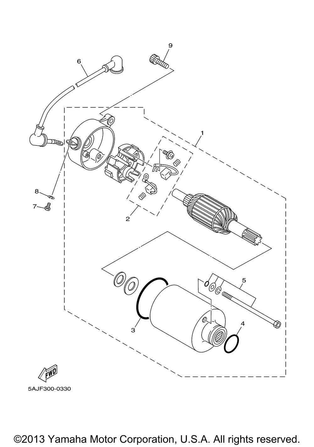 Starting motor