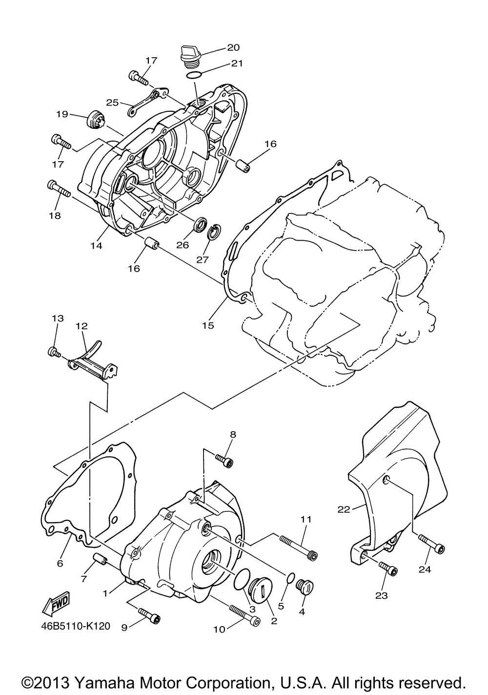 Crankcase cover 1