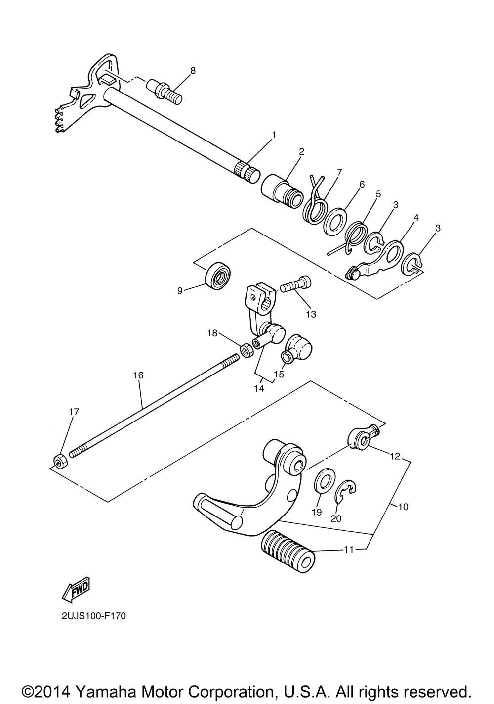 Shift shaft