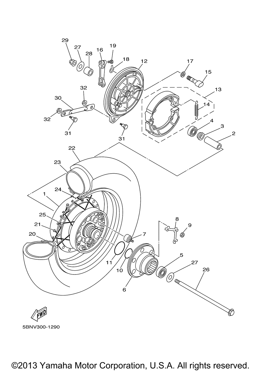 Rear wheel