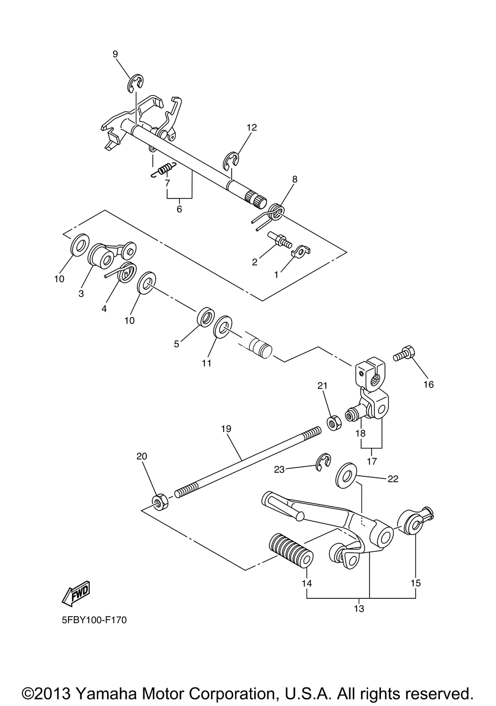 Shift shaft