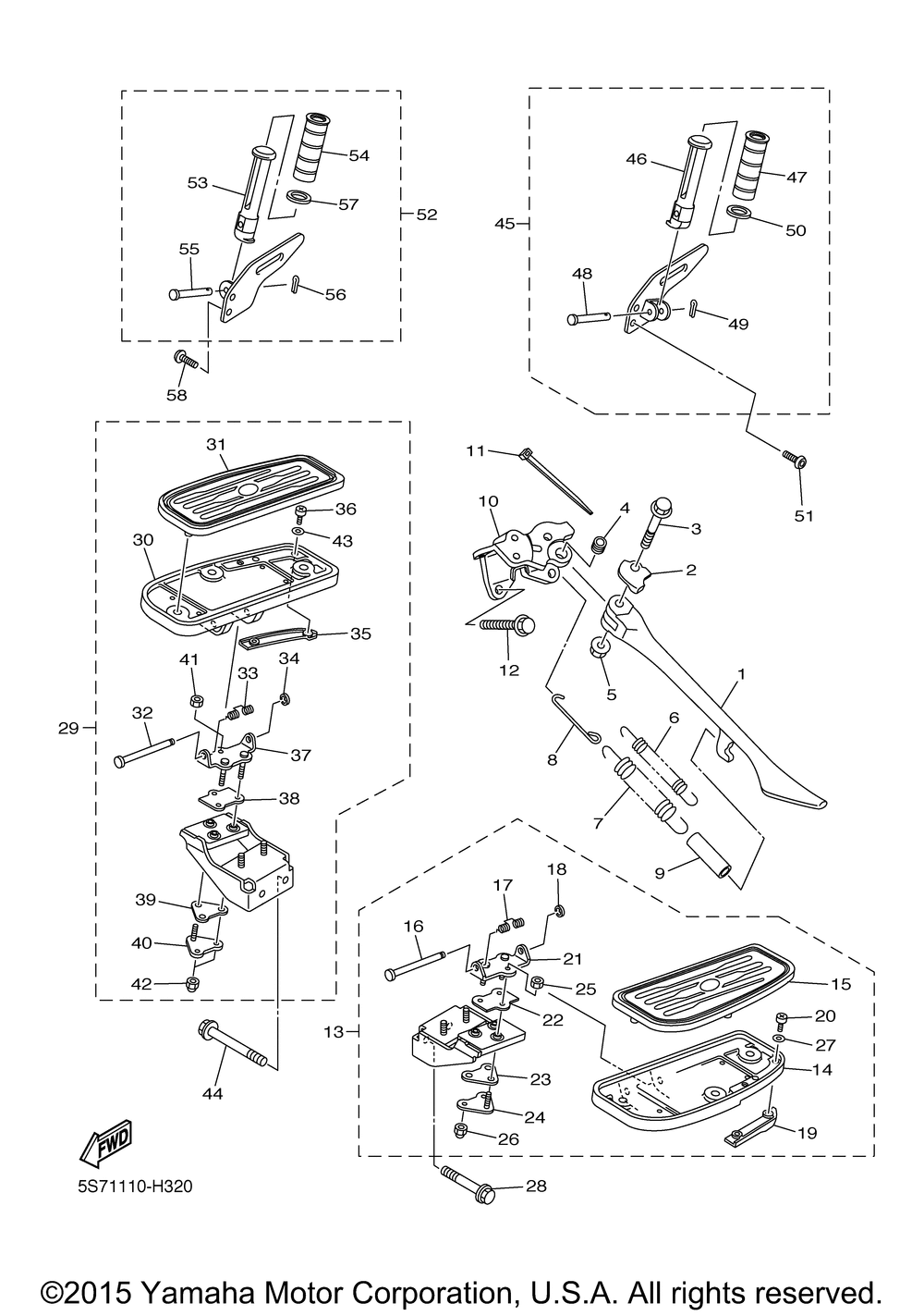 Stand footrest