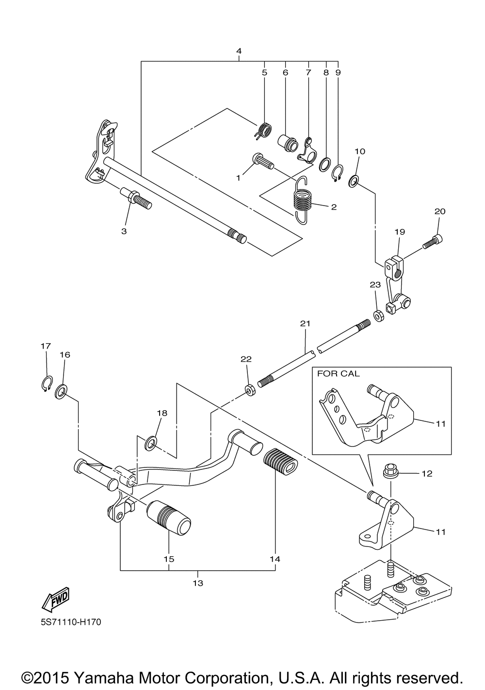 Shift shaft