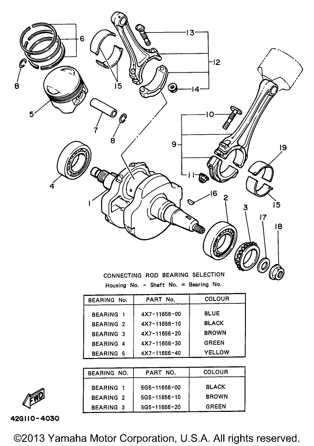 Crankshaft piston