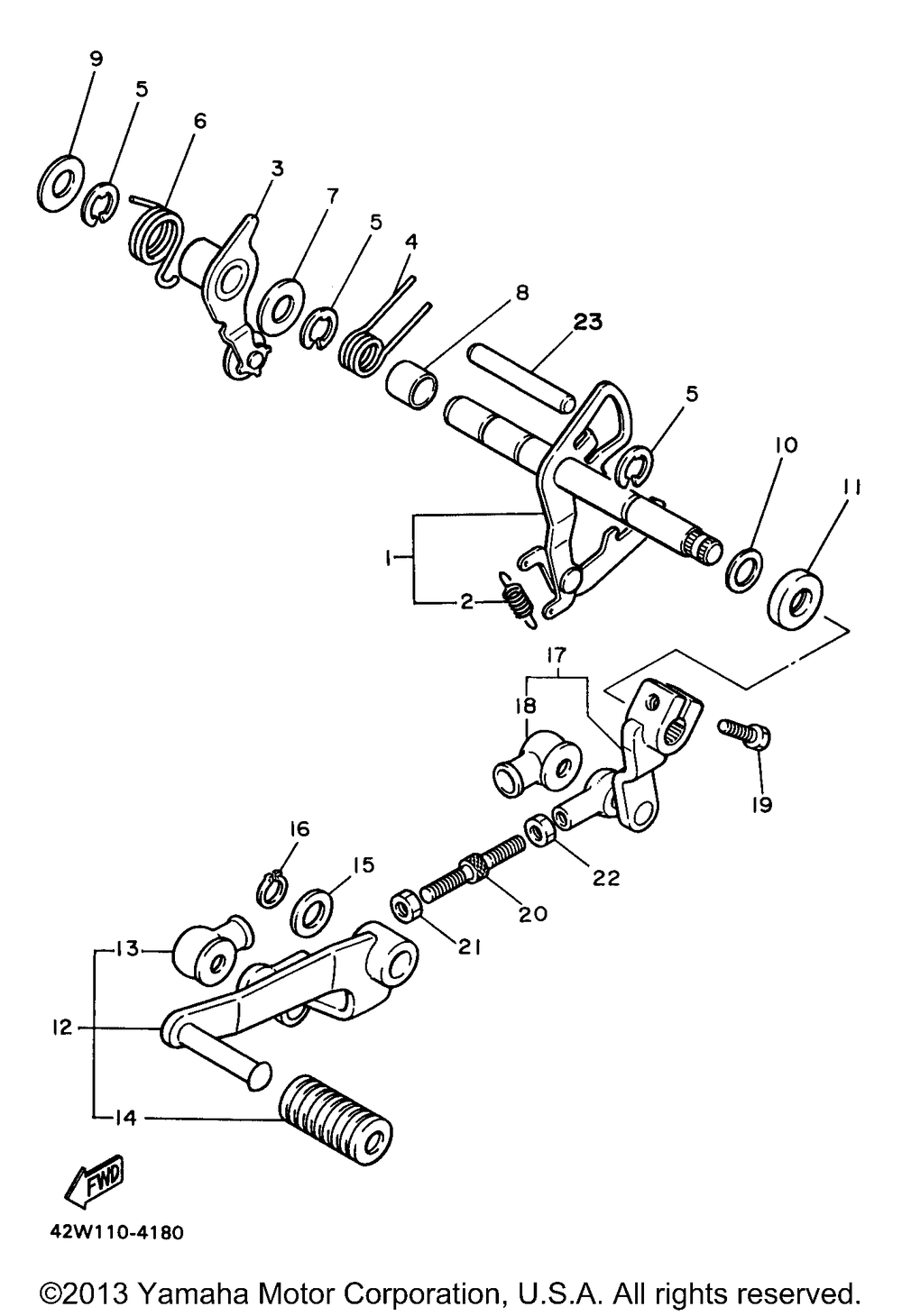 Shift shaft