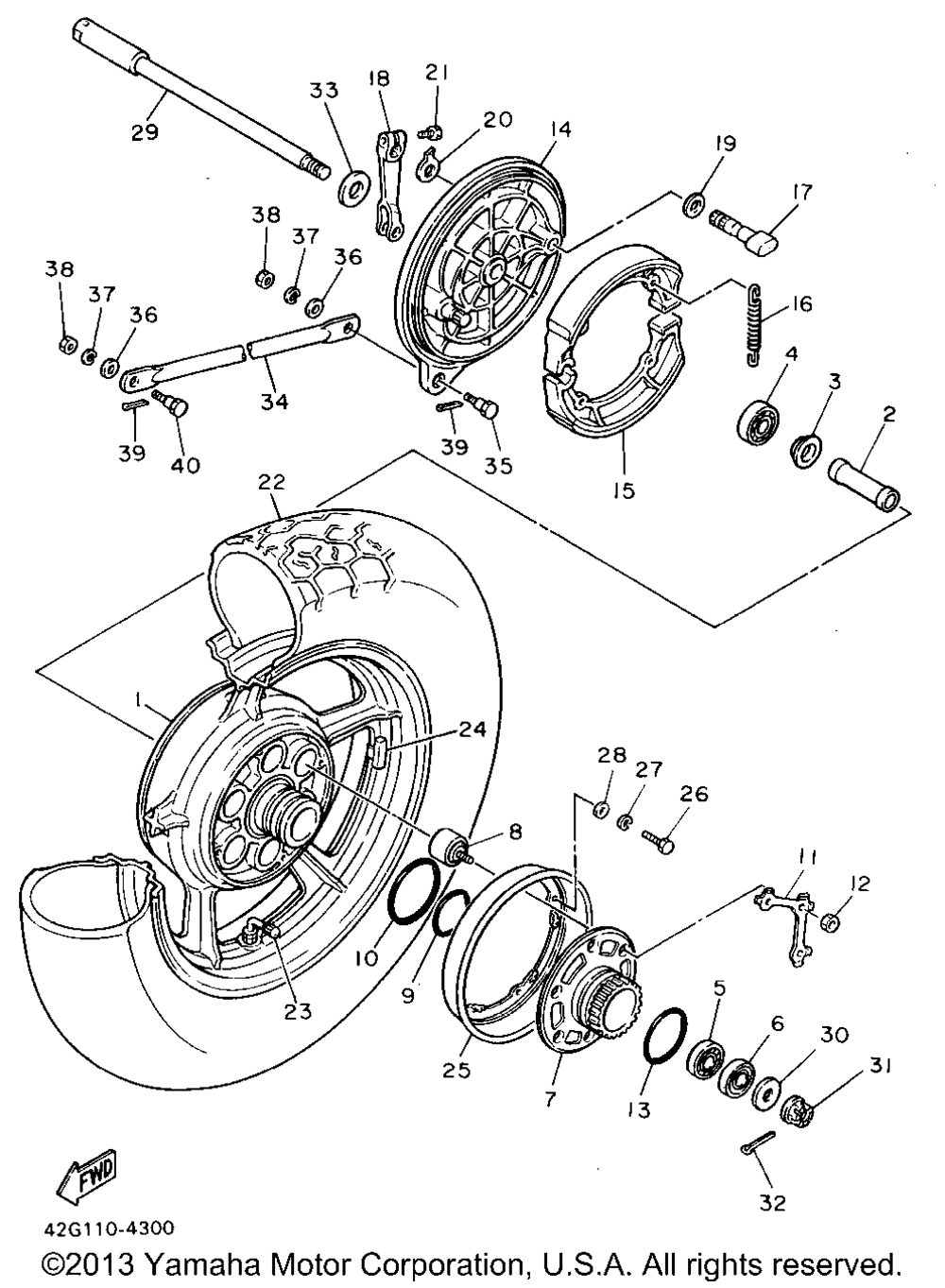 Rear wheel