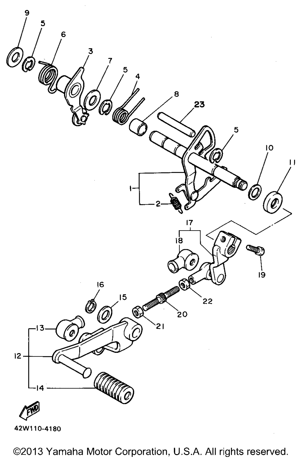 Shift shaft