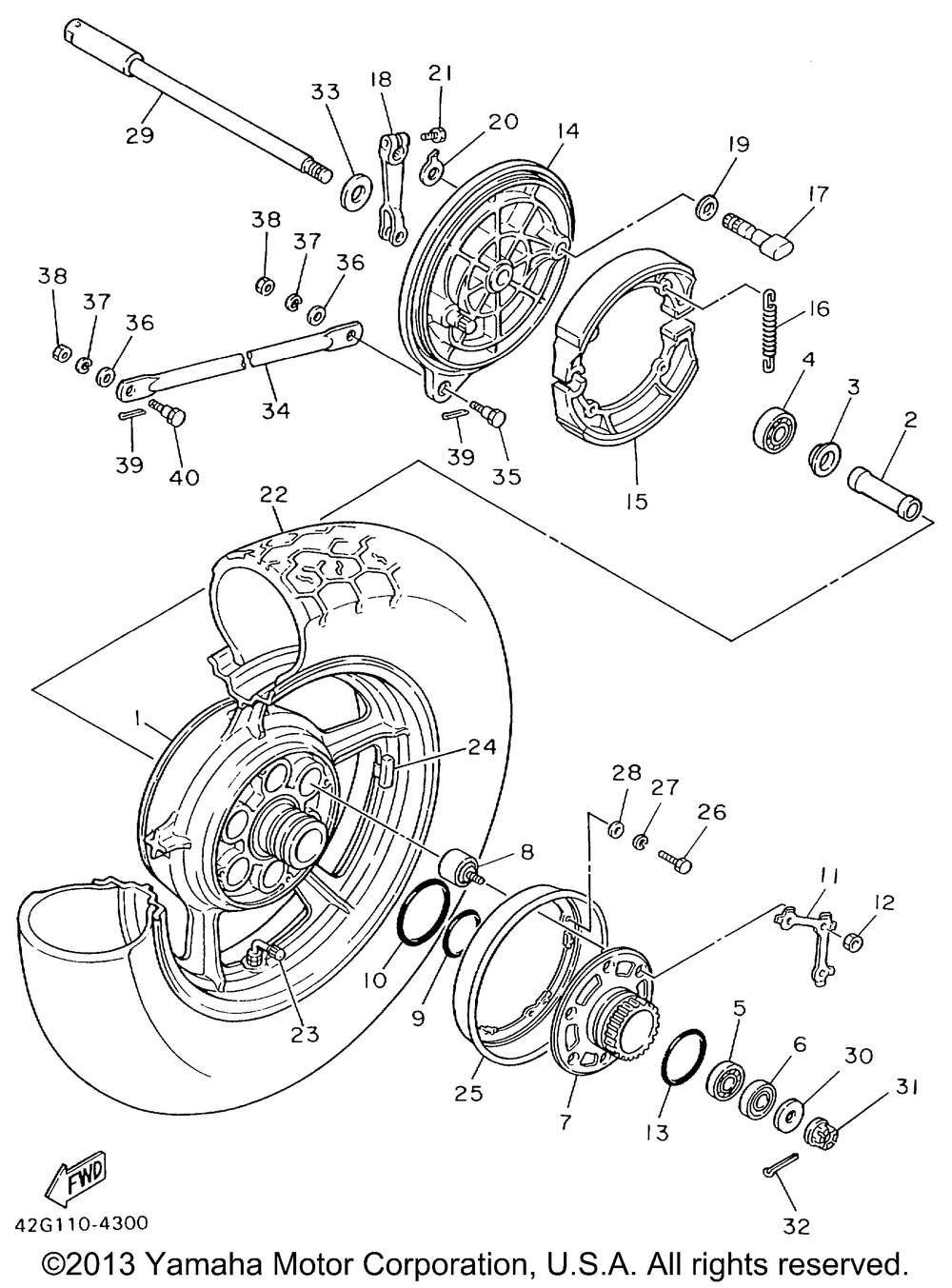 Rear wheel