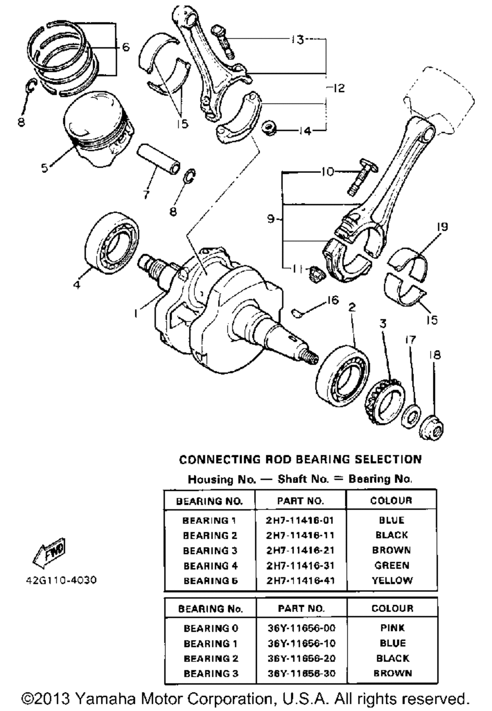 Crankshaft piston