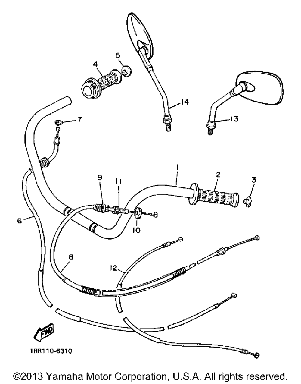 Handlebar cable