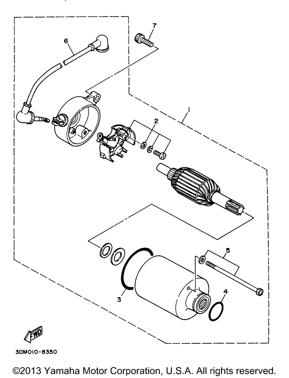 Starting motor