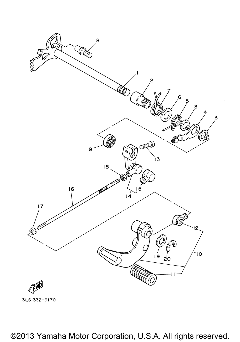 Shift shaft