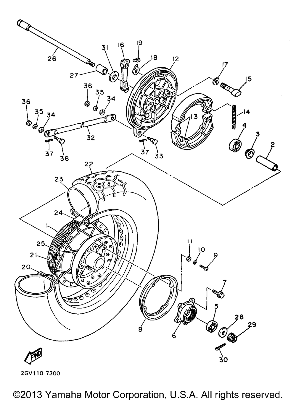 Rear wheel