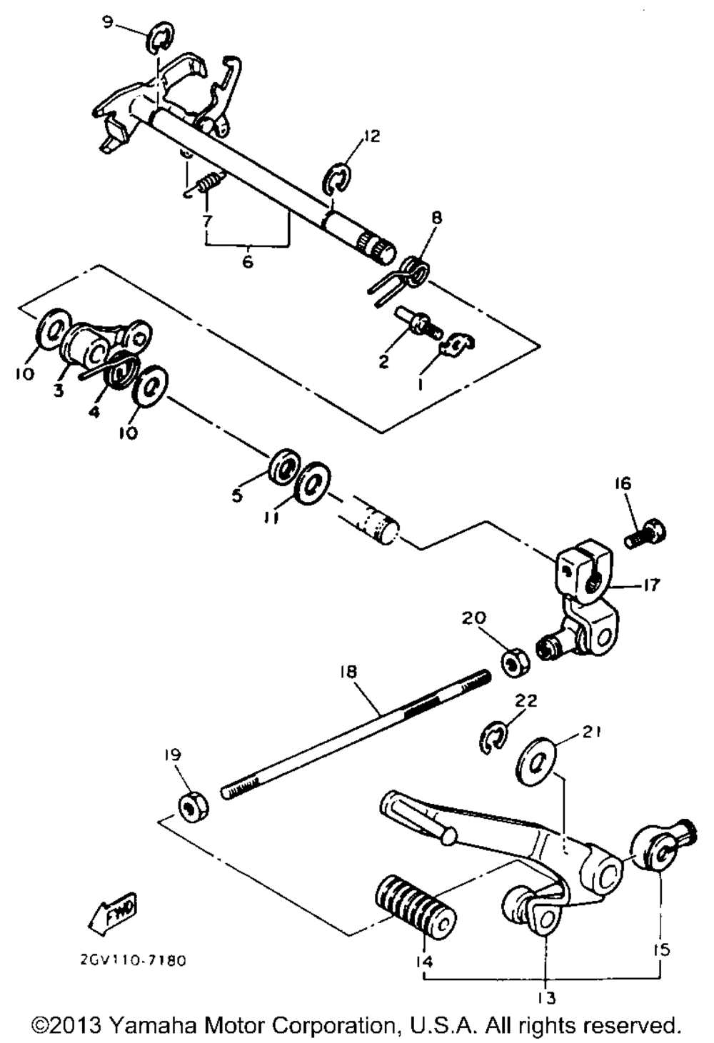 Shift shaft