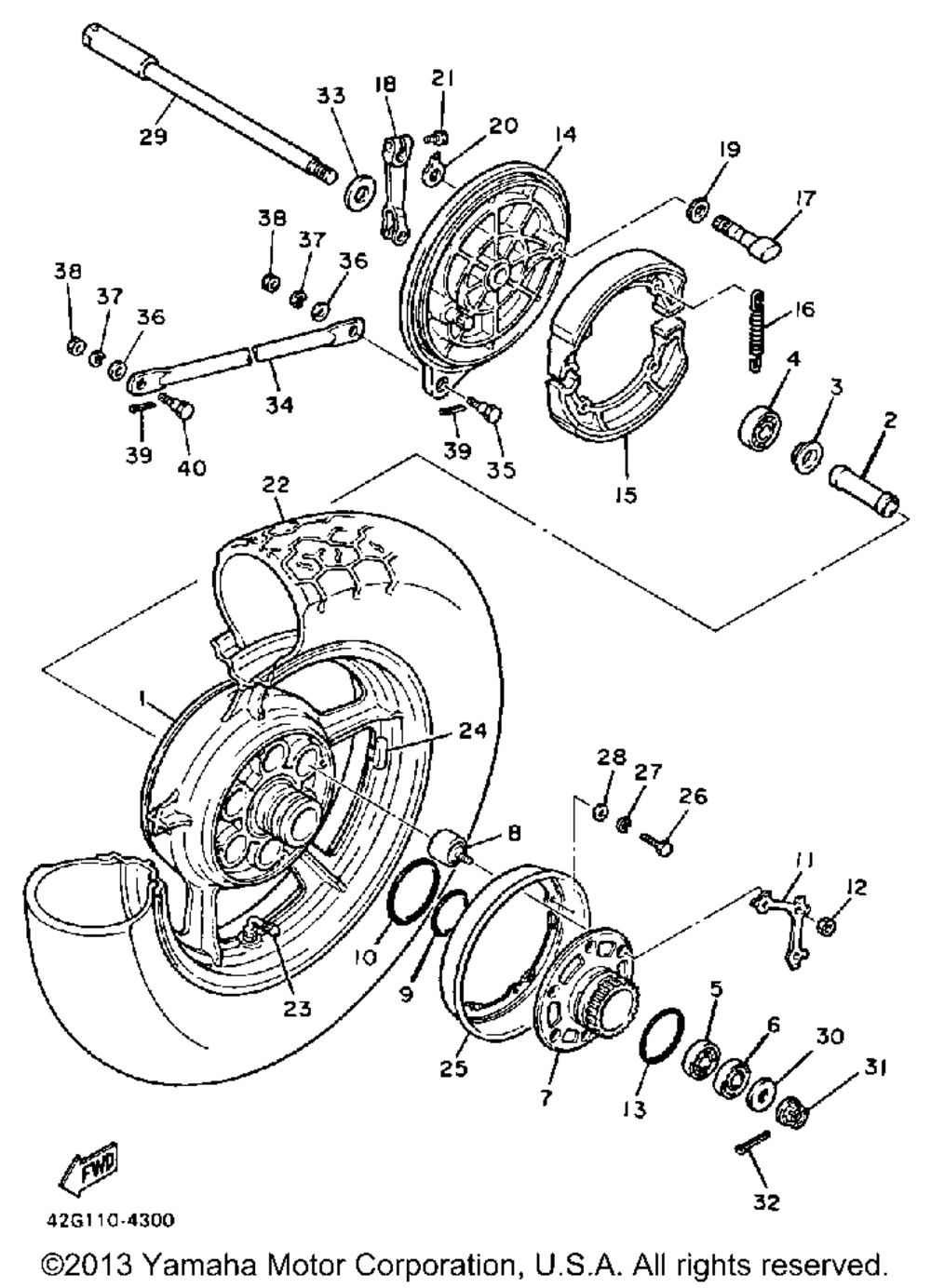 Rear wheel n nc