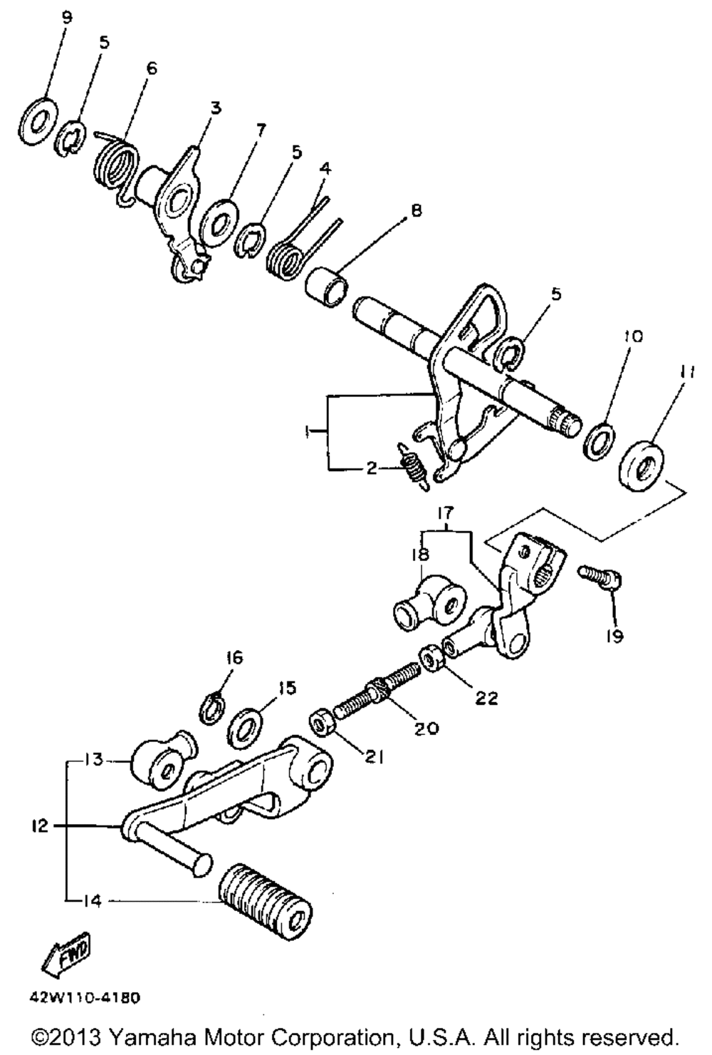 Shift shaft