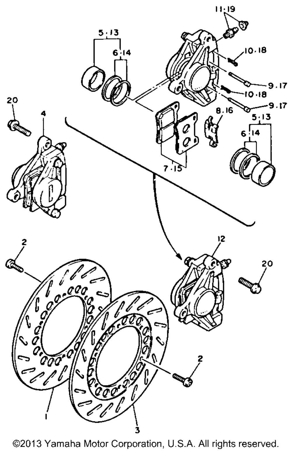 Front brake caliper