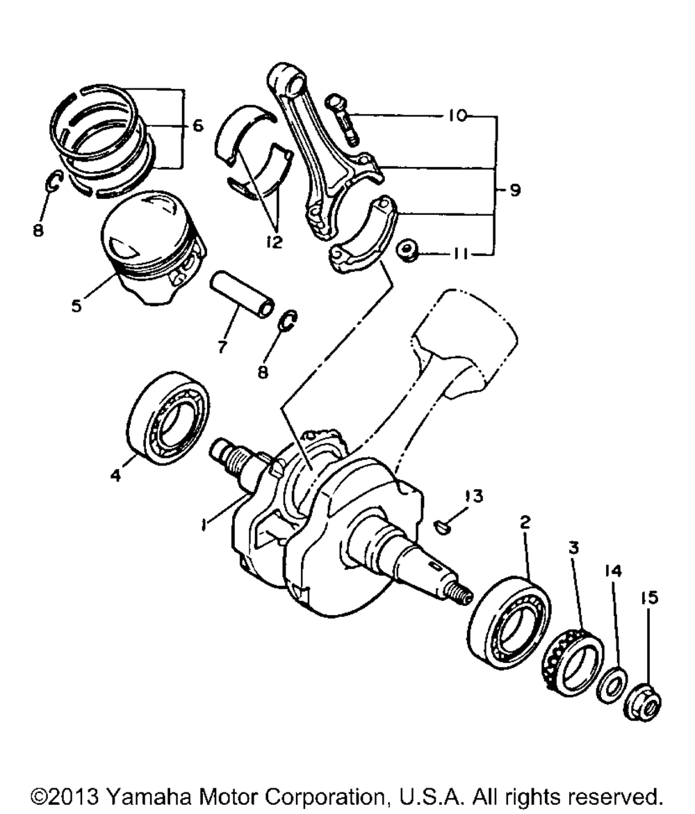 Crankshaft piston