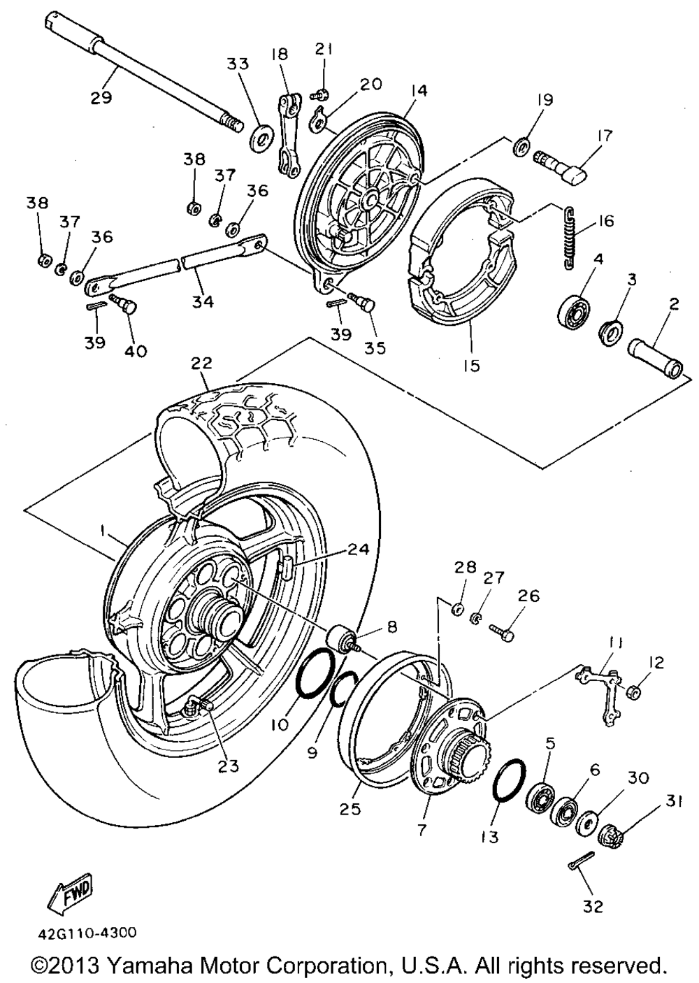 Rear wheel