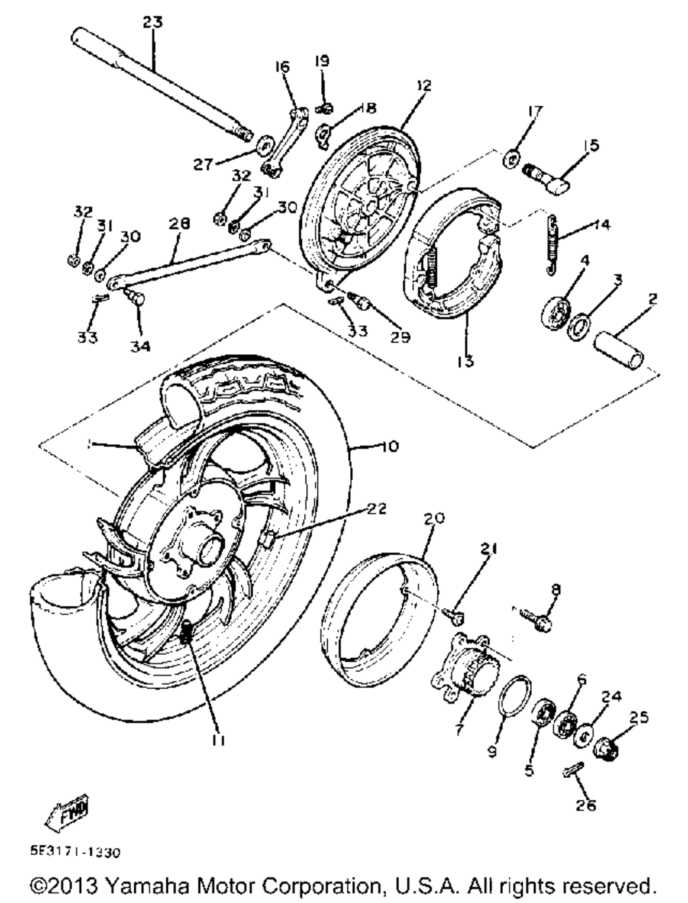 Rear wheel