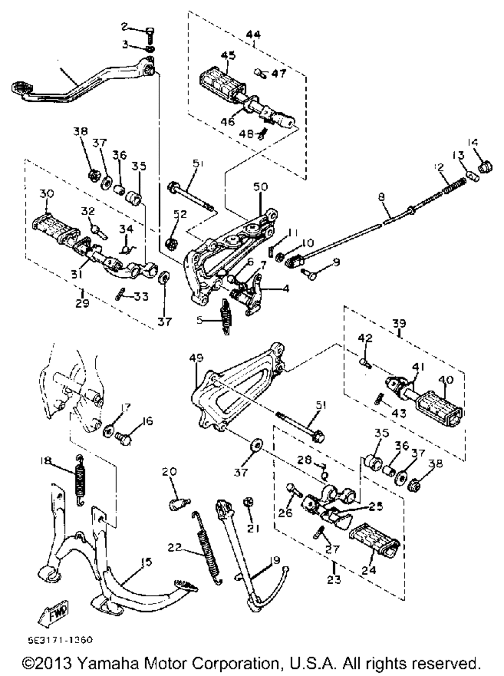 Stand footrest