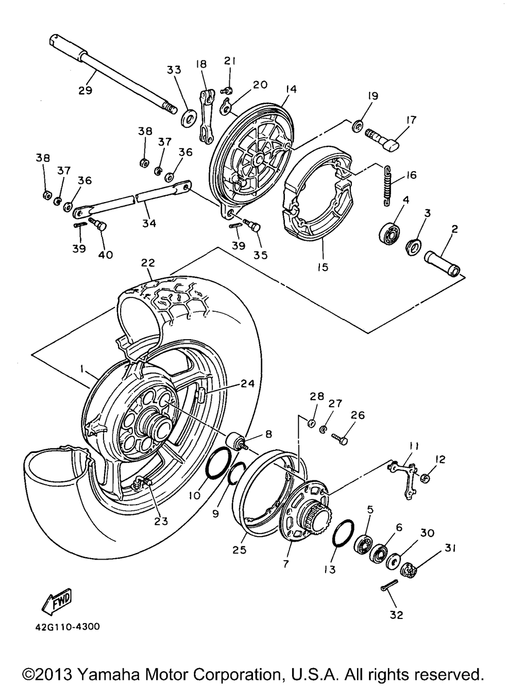 Rear wheel