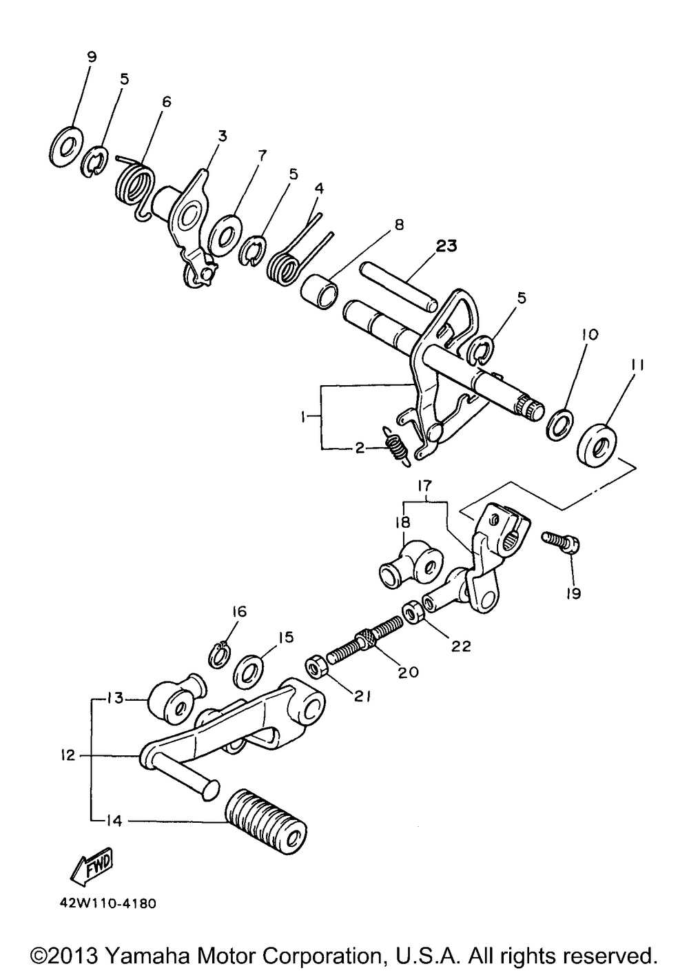 Shift shaft