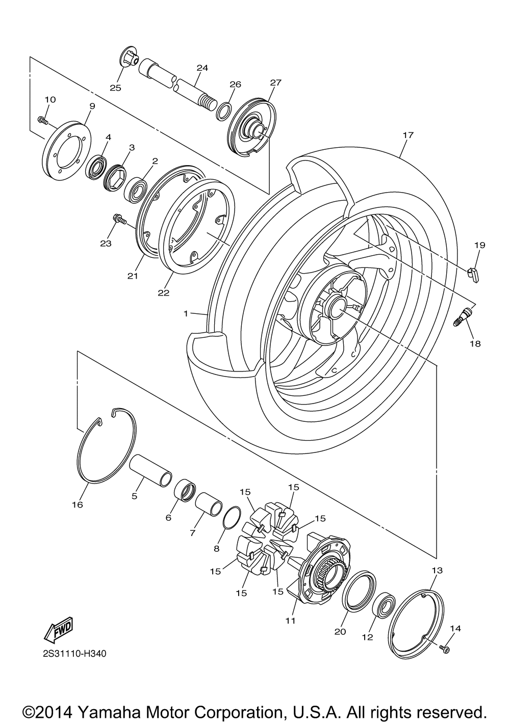 Rear wheel