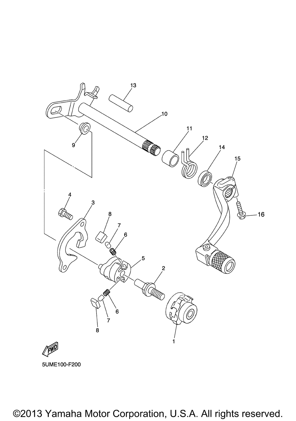 Shift shaft