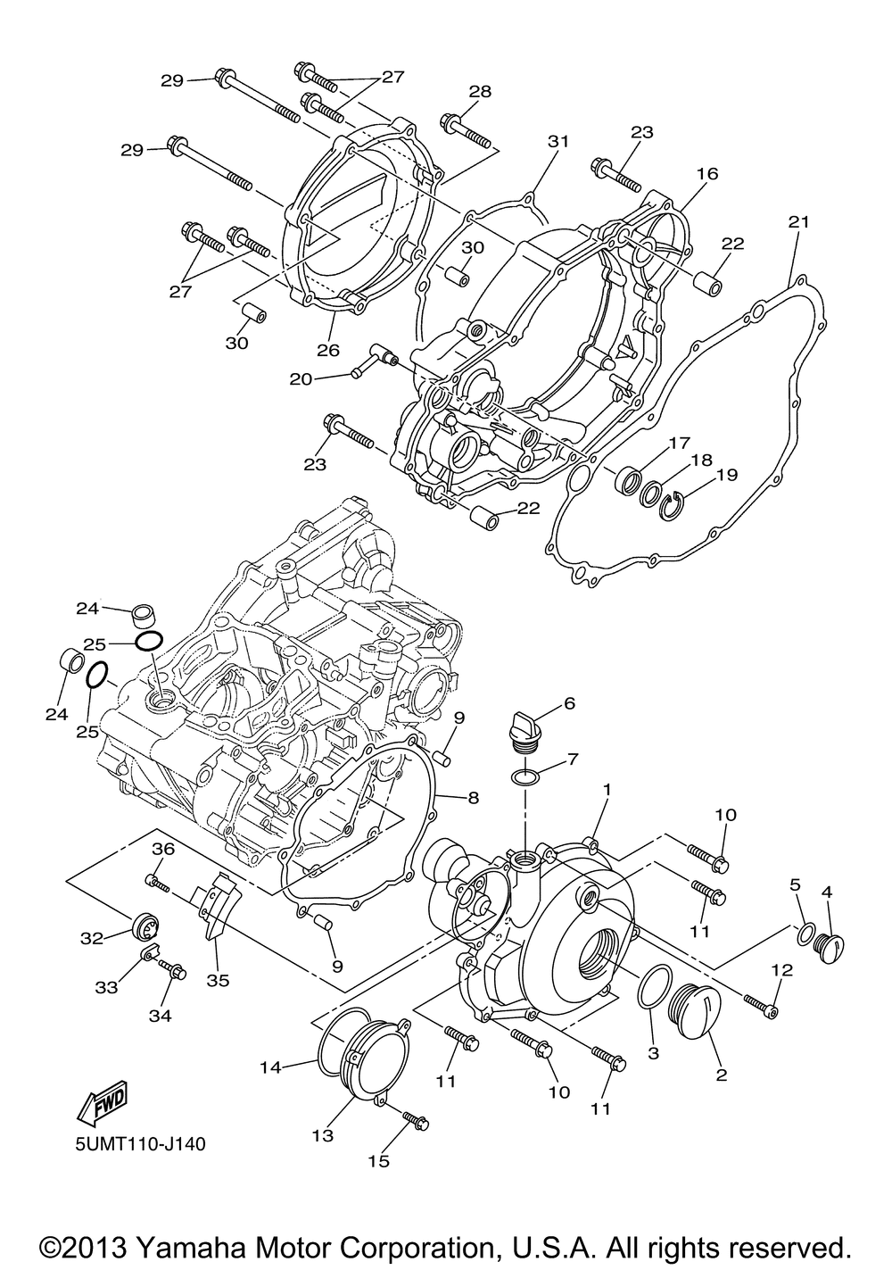 Crankcase cover 1