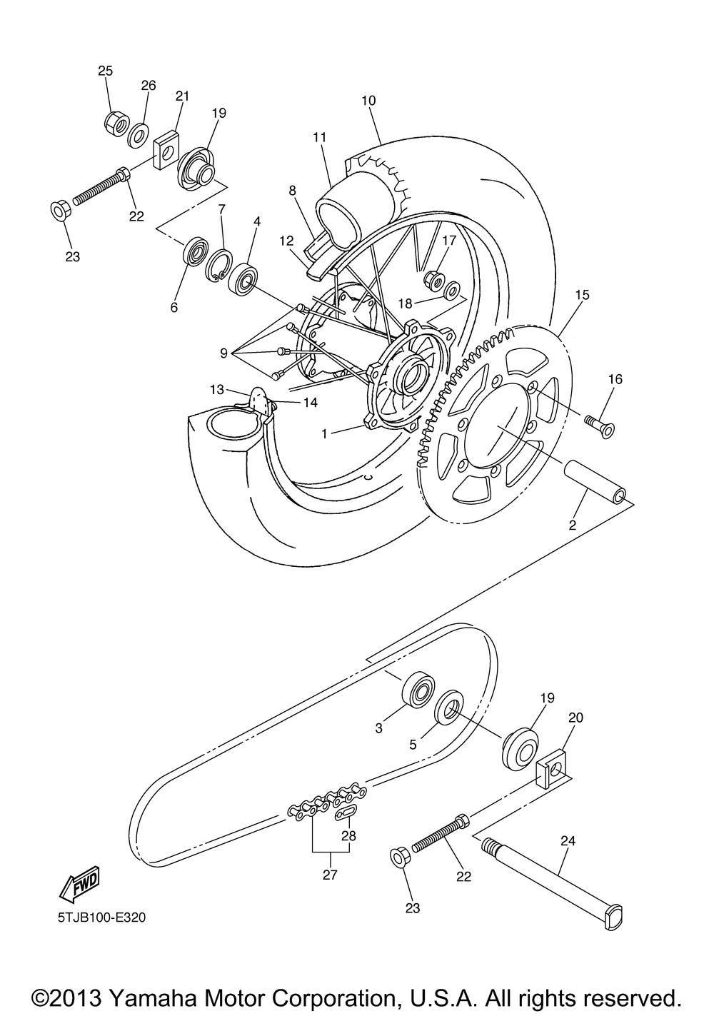 Rear wheel