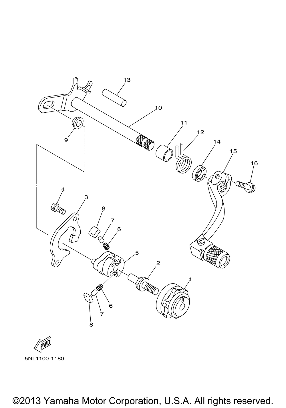 Shift shaft