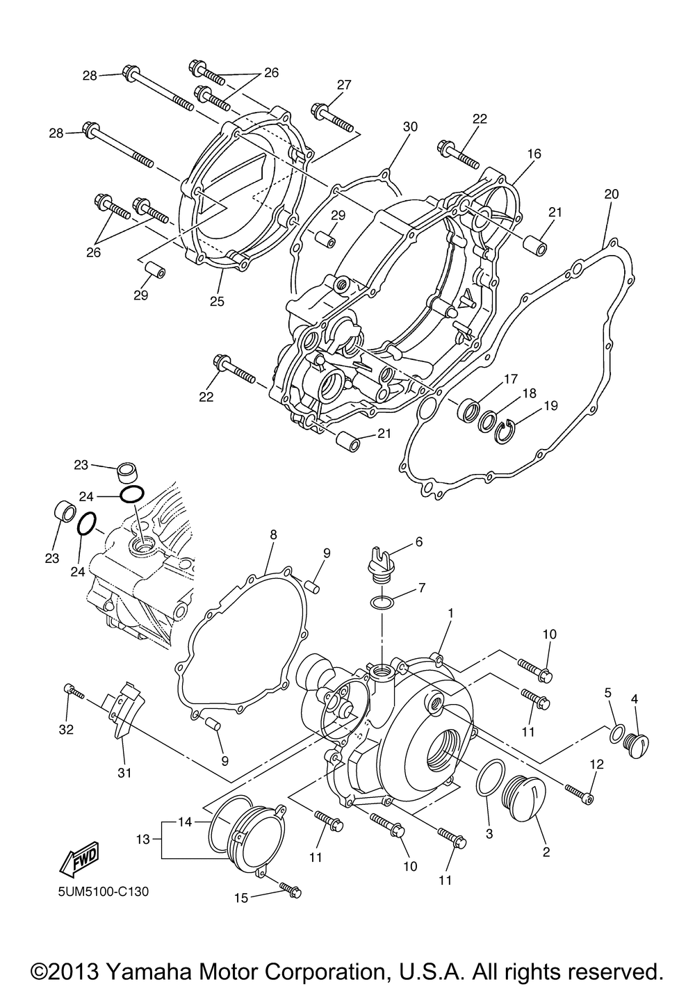 Crankcase cover 1