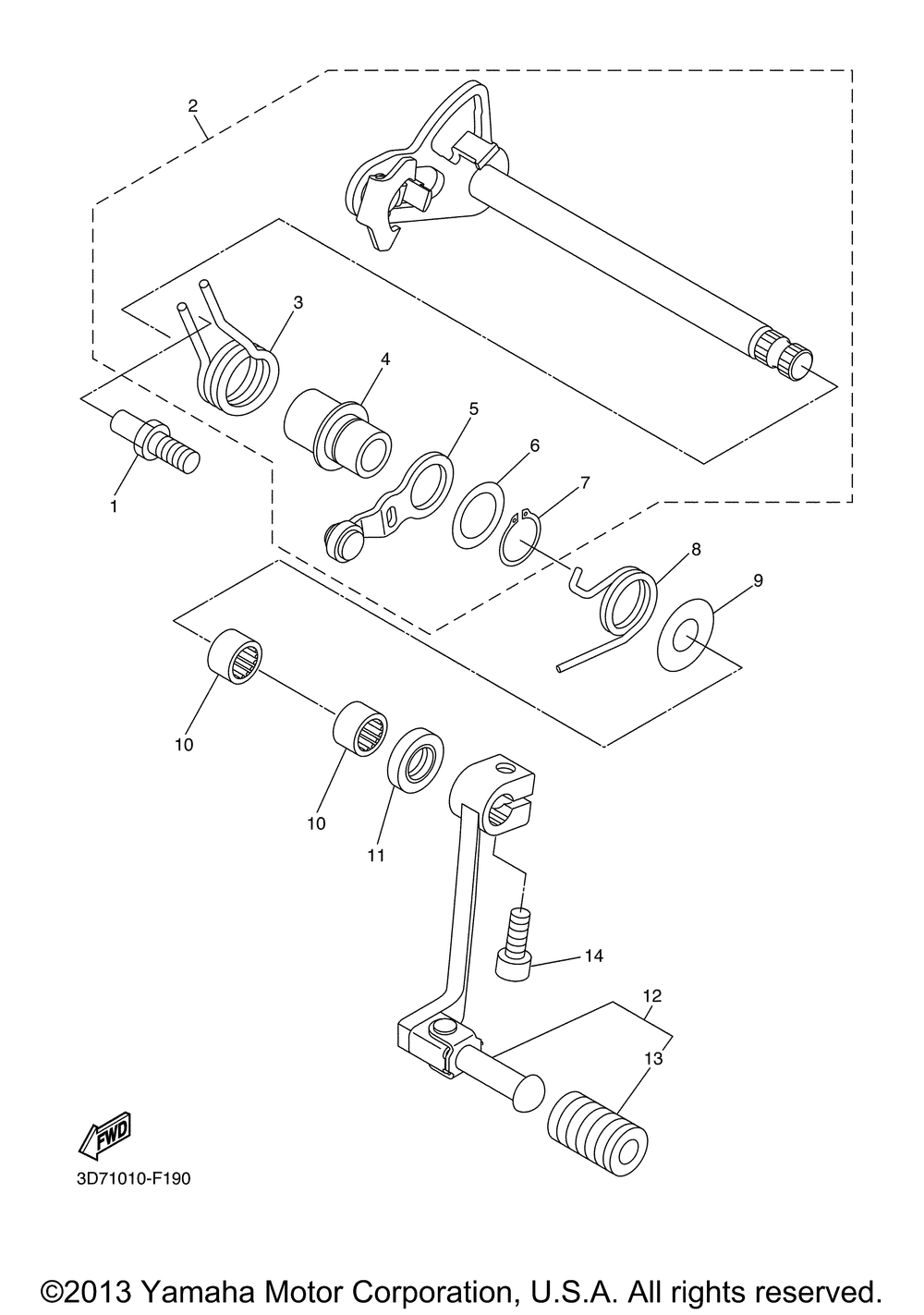 Shift shaft