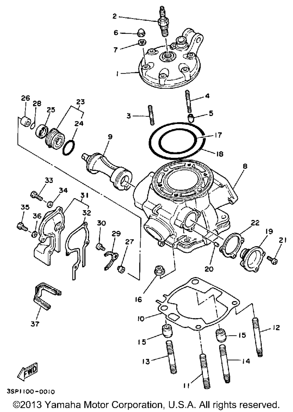 Cylinder head - cylinder