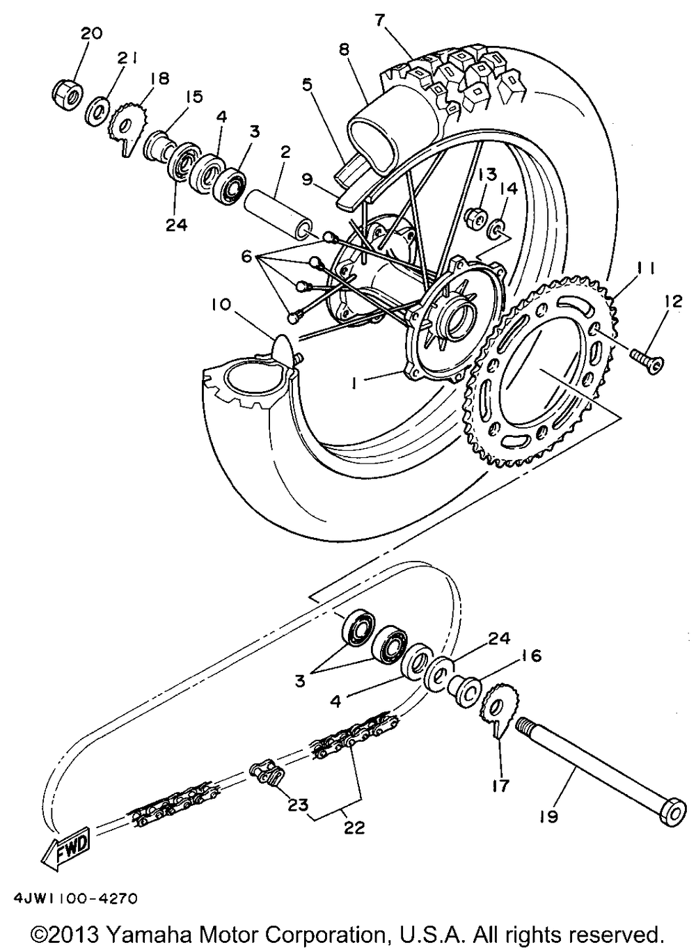 Rear wheel