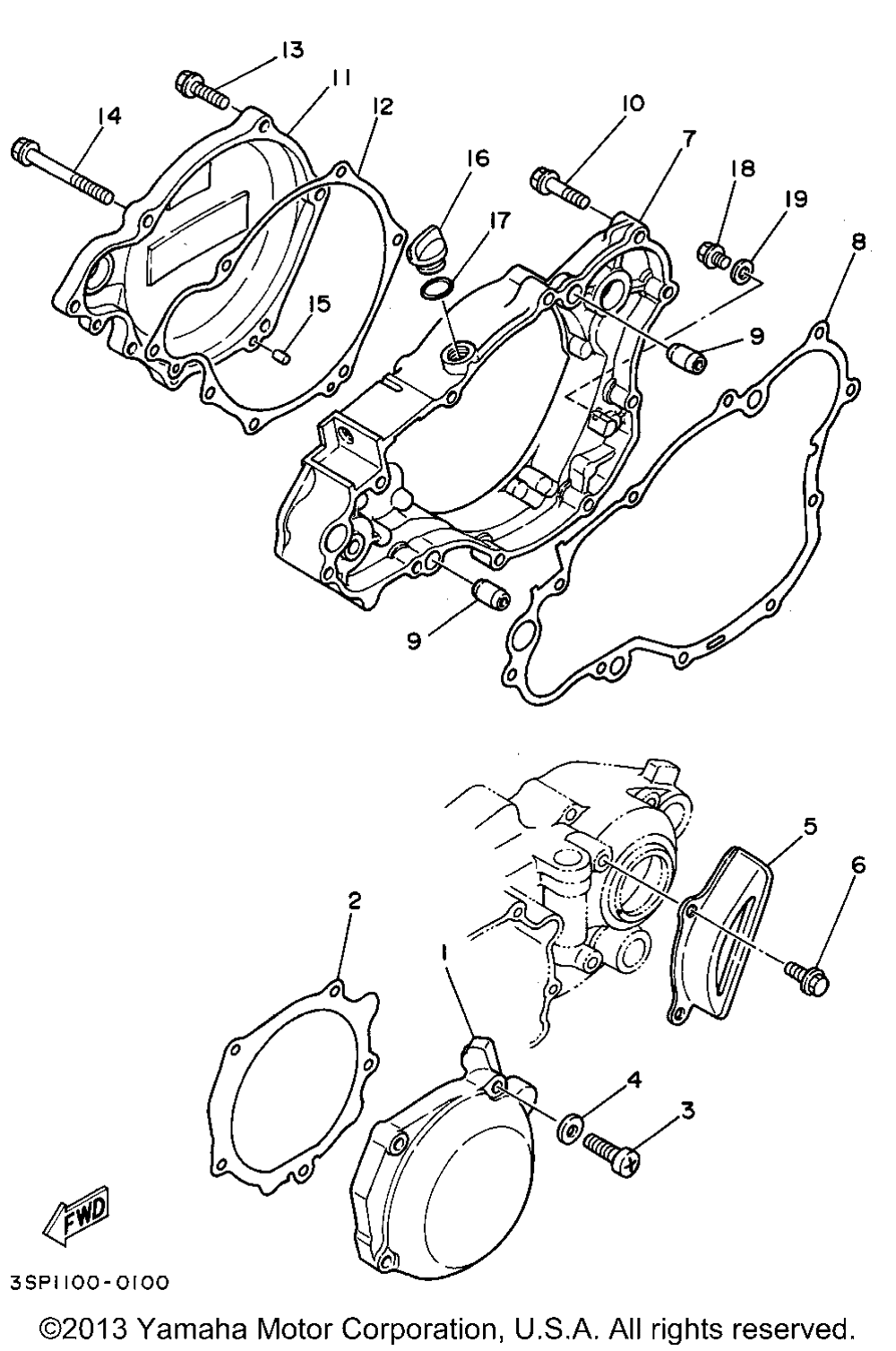 Crankcase cover 1